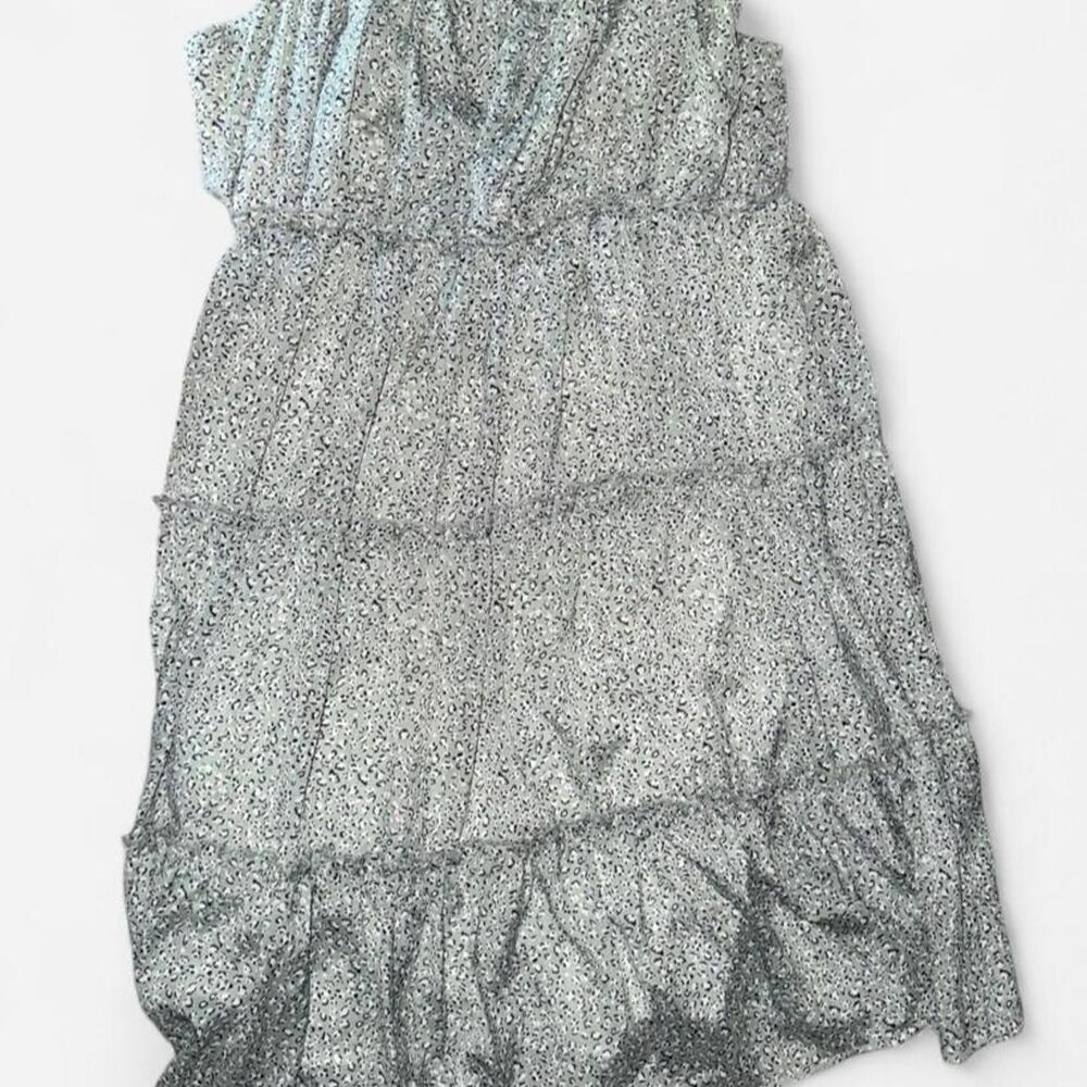 Women's Silver and Blue Dress